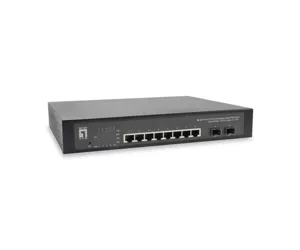 LevelOne 10-Port L2 Managed Gigabit PoE Switch, 802.3at/af PoE, 2 x SFP, 120W
