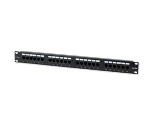 Techly Patch Panel UTP 24 Ports RJ45 Cat.5E I-PP 24-RU-C5ET