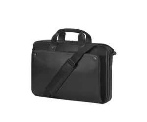 HP Topload-Tasche, schwarzes Leder (17,3 Zoll)