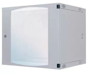 Intellinet 19" Wandverteiler mit Schwenkrahmen, 9 HE, 460 (H) x 540 (B) x 600 (T) mm, Flatpack, grau