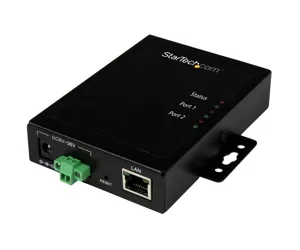 StarTech.com 2 Port Seriell auf IP Geräte Server - RS232 - Metall und Montierbar
