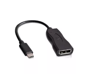 V7 USB-C male to Displayport female Adapter Black