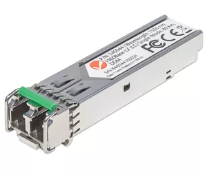 Intellinet Transceiver Module Optical, Gigabit Fiber SFP, 1000Base-Lx (LC) Single-Mode Port, 80km, MSA Compliant, Equivalent to Cisco GLC-ZX-SMD, Fibre, Three Year Warranty