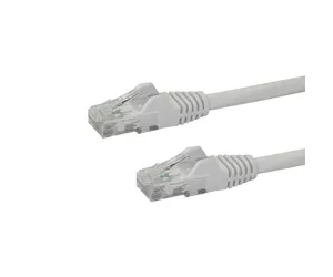 StarTech 10m CAT6 Ethernet Cable - White -650MHz 100W PoE RJ45 UTP Network/Patch Cord Snagless w/Strain Relief Fluke Tested/Wiring is UL Certified