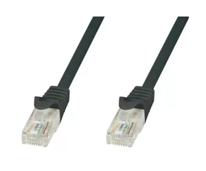 Techly Network Patch Cable in CCA Cat.5E UTP 2m Black ICOC CCA5U-020-BKT