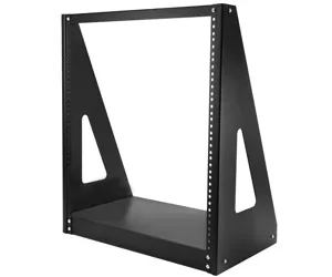 StarTech.com 2-Post 12U Heavy-Duty Desktop Server Rack, Small Open Frame 19in Computer Rack, Compact Network Rack for AV / Studio / Data / IT Equipment, TAA Compliant - Free Standing Two-Post Home/Office Rack