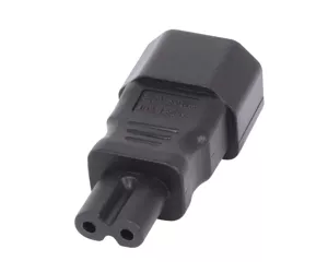 Lindy IEC C14 3 Pin Socket To IEC C7 Figure 8 Plug Adapter