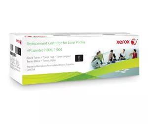 Xerox Black toner cartridge. Equivalent to HP CB435A. Compatible with