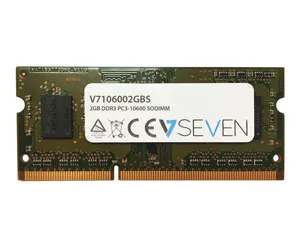 V7 V7106002GBS atminties modulis 2 GB 1 x 2 GB DDR3 1333 MHz