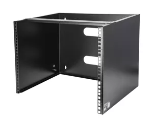 StarTech.com 8U Wall Mount Network Rack - 14 Inch Deep (Low Profile) - 19" Patch Panel Bracket for Shallow Server and IT Equipment, Network Switches - 80lbs/36kg Weight Capacity, Black