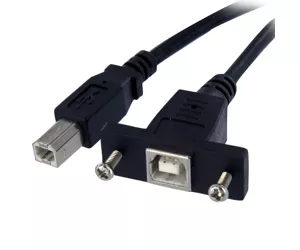 StarTech.com 1 ft Panel Mount USB Cable B to B - F/M