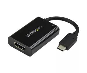 StarTech.com USB-C to HDMI Adapter with Power Delivery - 4K 60Hz Video Converter - 60W PD Charging Port - Thunderbolt 3 Compatible.