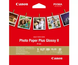 Canon PP-201 Glossy II Fotopapier Plus 13 x 13 cm  20 Blatt