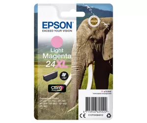 Epson Elephant Singlepack Light Magenta 24XL Claria Photo HD Ink