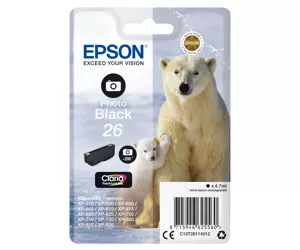 Epson Polar bear Singlepack Photo Black 26 Claria Premium Ink