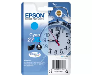 Epson Alarm clock Singlepack Cyan 27XL DURABrite Ultra Ink