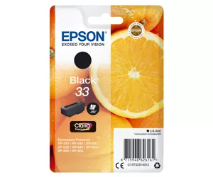 Epson Oranges Singlepack Black 33 Claria Premium Ink