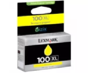 Lexmark 100XL Yellow High Yield Return Program ink cartridge