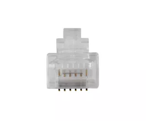 ACT RJ12 (6P/6C) modulaire connector for round cable with stranded conductors