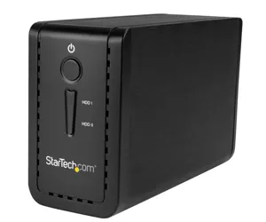 StarTech.com USB 3.1 Dual 3.5” SATA (6Gbps) HDD Enclosure with RAID - USB-C and USB-A