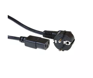 ACT 230V connection cable schuko male (angled) - C13 black 2.5 m
