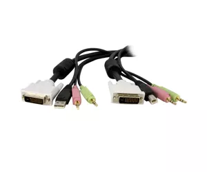StarTech.com KVM Cable for DVI and USB KVM Switches with Audio & Microphone - 6ft