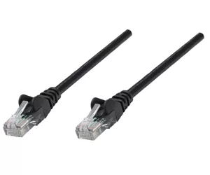 Intellinet Cat6 Patch Cable, 1.5m, Black, Copper, S/FTP, LSOH, RJ45, Gold Plated Contacts, Snagless, Booted.