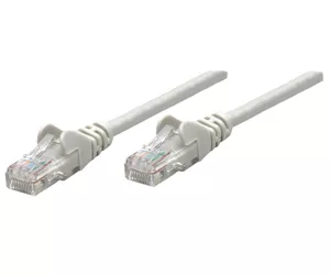 Intellinet Network Patch Cable, Cat6A, 20m, Grey, Copper, S/FTP, LSOH / LSZH, PVC, RJ45, Gold Plated Contacts, Snagless, Booted, Lifetime Warranty, Polybag