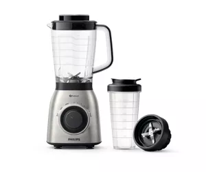 Philips Viva Collection HR3553/00 kannmikser Lauapealne blender 700 W Must, Metallik