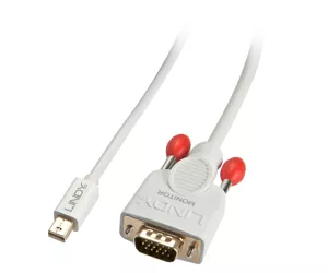 Lindy Mini DisplayPort to VGA Cable 0.5m, white