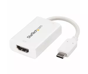 StarTech.com USB-C auf HDMI Adapter mit USB Stromversorgung - 4K 60Hz - Weiß