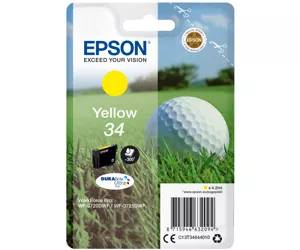 Epson Golf ball Singlepack Yellow 34 DURABrite Ultra Ink