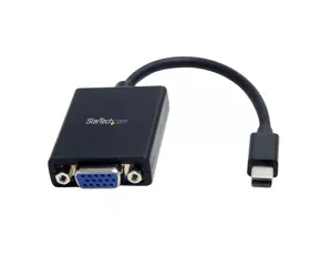 StarTech Mini DisplayPort to VGA Adapter - Active Converter - 1080p Video - VESA Certified - mDP/Thunderbolt 1/2 Mac/PC to VGA Display - mDP 1.2 to VGA Dongle