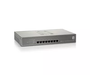 LevelOne 8-Port Fast Ethernet PoE Switch, 802.3at/af PoE, 250W