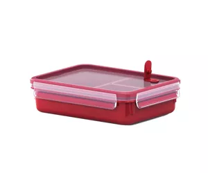 EMSA 517775 lunch box Lunch container 1.2 L Polypropylene (PP), Thermoplastic elastomer (TPE) Red, Transparent 1 pc(s)