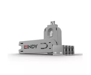 Lindy USB Port Locks 4xWHITE+Key