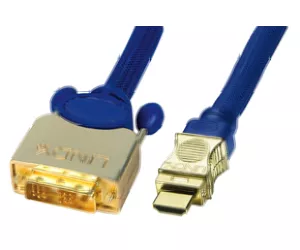 Lindy HDMI-DVI Premium GOLD 0.5m