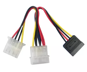 Lindy SATA/5.25" Power Adapter Splitter Cable, 0.15m