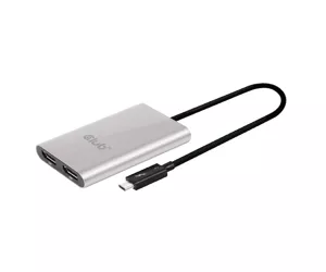 CLUB3D Thunderbolt™ 3 to Displayport™ 1.2 Dual Monitor 4K 60Hz