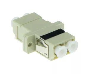 ACT Fiber optic LC duplex adapter multimode OM1/OM2 flange