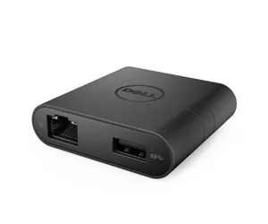 DELL USB-C - HDMI / VGA / Ethernet / USB 3.0, Black
