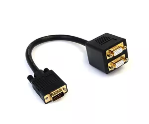 StarTech.com 1 ft VGA to 2x VGA Video Splitter Cable – M/F
