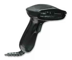Manhattan Handheld Barcode Scanner, USB, 500mm Scan Depth, Cable 1.5m, Max Ambient Light 30,000 lux, Black, Three Year Warranty.