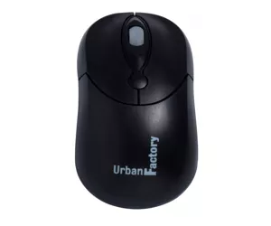 Urban Factory Big Crazy Mouse Black USB 2.0, 800dpi, 80cm cable