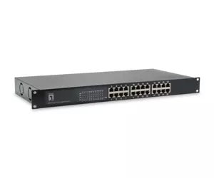 LevelOne 24-Port Gigabit PoE Switch, 802.3at/af PoE, 250W