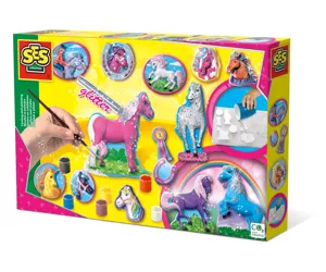 SES Creative Children's Fantasy Horses Casting and Painting Set