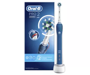 Oral-B PRO 2 2000N CrossAction Для взрослых Колебательно-вращательная зубная щетка Черный, Синий