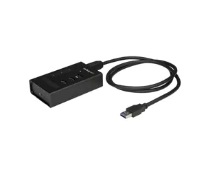 StarTech.com 4 Port USB 3.0 Hub - USB Type-A to 1x USB-C & 3x USB-A - Commercial Metal USB Hub - SuperSpeed 5Gbps USB 3.1/3.2 Gen 1 - Self Powered - BC 1.2 Fast Charge - Mountable/Rugged~4 Port USB 3.0 Hub - USB Type-A to 1x USB-C & 3x USB-A - Commercial Metal USB Hub - SuperSpeed USB 3.2 Gen 1 (5Gbps)- Self Powered - BC 1.2 Fast Charge - Mountable/Rugged
