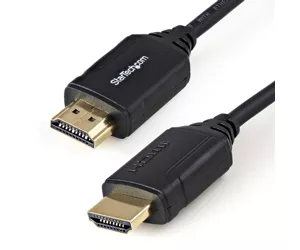 StarTech Premium Certified HDMI 2.0 Cable with Ethernet - 1.6ft (50cm) - 4K 60Hz HDR10 - Male/Male Connectors for UHD Displays.