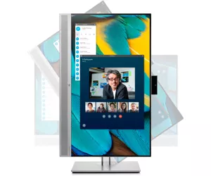 HP EliteDisplay E243m 60,5 cm (23.8") 1920 x 1080 pikseliai „Full HD“ LED Juoda, Sidabras